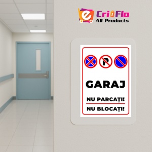 Indicator Semn pentru garaj nu parcati nu blocati, Sticker autocolant - Img 5