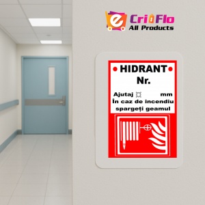 Indicator Semn pentru hidrant, Sticker autocolant - Img 5
