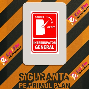 Indicator Semn pentru intrerupator inchis si deschis, Sticker autocolant - Img 3