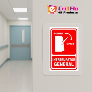 Indicator Semn pentru intrerupator inchis si deschis, Sticker autocolant - Img 5