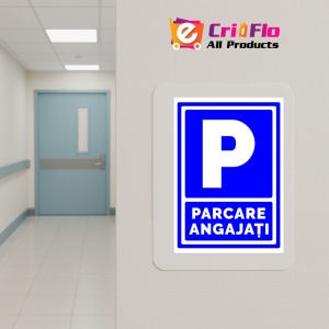 Indicator Semn pentru parcare angajati, Sticker autocolant - Img 5