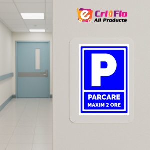 Indicator Semn pentru parcare maxim doua ore, Sticker autocolant - Img 5