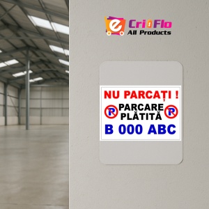 Indicator Semn pentru parcare nu parcati parcarea platita, Sticker autocolant - Img 4