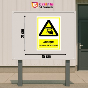 Indicator Semn pentru pericol de intepare, Sticker autocolant - Img 2