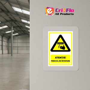 Indicator Semn pentru pericol de intepare, Sticker autocolant - Img 4