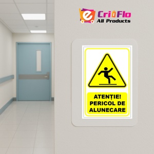 Indicator Semn pentru pericole de alunecari, Sticker autocolant - Img 5
