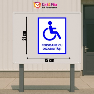 Indicator Semn pentru persoana cu dizabilitate, Sticker autocolant - Img 2