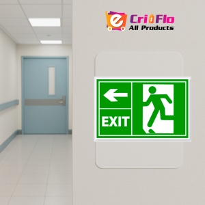 Indicator Semn pentru prim ajutor exit stanga, Sticker autocolant - Img 5