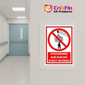 Indicator Semn pentru stationarea sub sarcina strict interzis, Sticker autocolant - Img 5