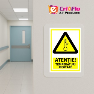 Indicator Semn pentru temperaturi ridicate, Sticker autocolant - Img 5