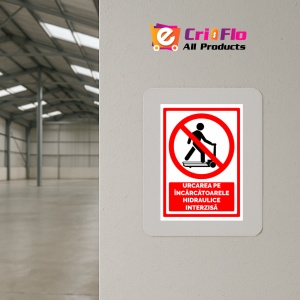 Indicator Semn pentru urcarea pe incarcatoarele, Sticker autocolant - Img 4