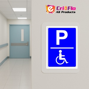 Indicator Semn simplu pentru parcare rezervata persoanelor cu dizabilitati, Sticker autocolant - Img 5