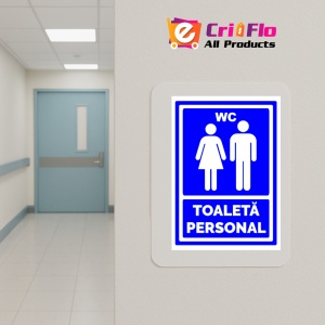 Indicator Semn toaleta personal, Sticker autocolant - Img 5
