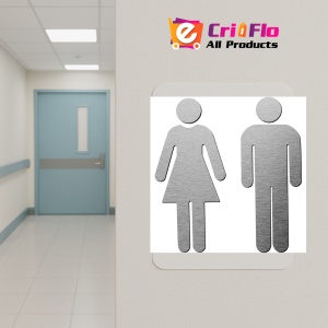 Indicator Set Toilet Signs Women Men, Sticker autocolant - Img 4