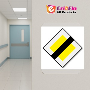 Indicator Sfarsitul drumului cu prioritate, Sticker autocolant - Img 5