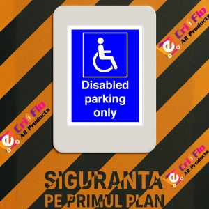 Indicator Sign disabled parking only, Sticker autocolant - Img 3