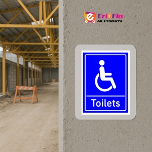 Indicator Sign disabled Toilets, Sticker autocolant - Img 5