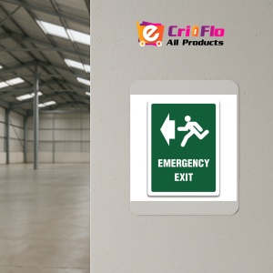 Indicator SIGN EMERGENCY EXIT LEFT, Sticker autocolant - Img 4