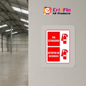 Indicator Sign fire extinguisher extintor de incendios, Sticker autocolant - Img 4