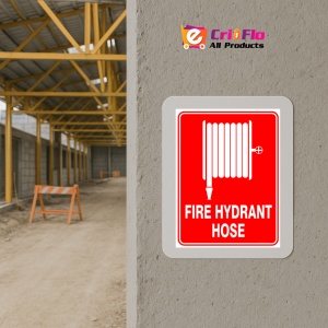 Indicator Sign fire hydrant hose, Sticker autocolant - Img 5