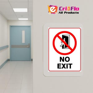 Indicator Sign no exit, Sticker autocolant - Img 5