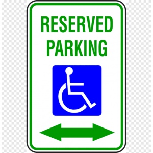 Indicator Sign reserved parking, Sticker autocolant
