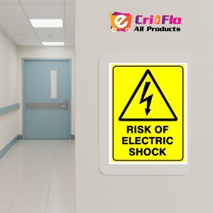Indicator Sign risk of electric shock, Sticker autocolant - Img 5