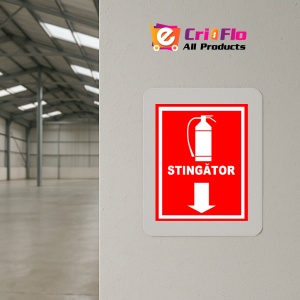 Indicator Stingator cu sageata in jos, Sticker autocolant - Img 4