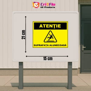 Indicator Suprafata alunecoasa, Sticker autocolant - Img 2