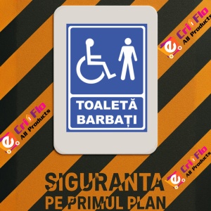 Indicator Toaleta barbati, Sticker autocolant - Img 3