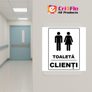 Indicator Toaleta clienti, Sticker autocolant - Img 5