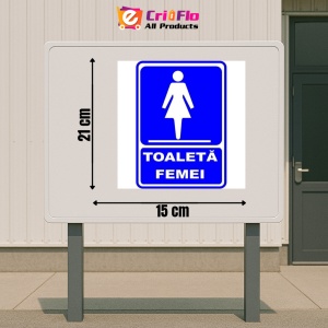 Indicator Toaleta femei, Sticker autocolant - Img 2