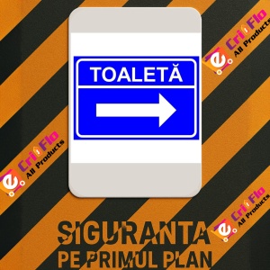 Indicator Toaleta in dreapta, Sticker autocolant - Img 3