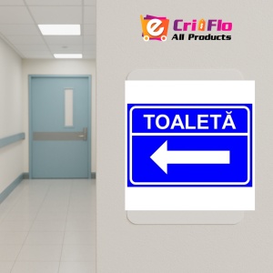 Indicator Toaleta in stanga, Sticker autocolant - Img 5