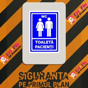 Indicator Toaleta pacienti, Sticker autocolant - Img 3