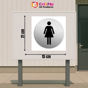 Indicator Toaleta pentru femei, Sticker autocolant - Img 2