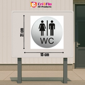 Indicator Toaleta WC Doamnelor Domnilor, Sticker autocolant - Img 2