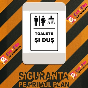 Indicator Toalete si dus, Sticker autocolant - Img 3