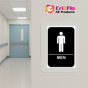 Indicator Toilets men sign, Sticker autocolant - Img 5