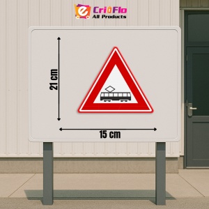 Indicator Tramvai care traverseaza inainte, Sticker autocolant - Img 2