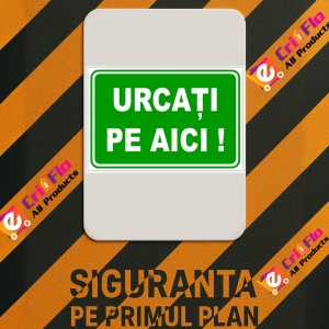 Indicator Urcati pe aici, Sticker autocolant - Img 3