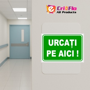 Indicator Urcati pe aici, Sticker autocolant - Img 5