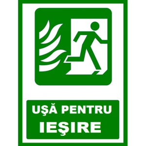 Indicator Usa pentru iesire la dreapta, Sticker autocolant