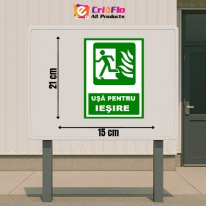 Indicator Usa pentru iesire la stanga, Sticker autocolant - Img 2