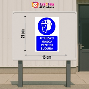 Indicator Utilizati masca pentru sudura indicator de obligativitate, Sticker autocolant - Img 2