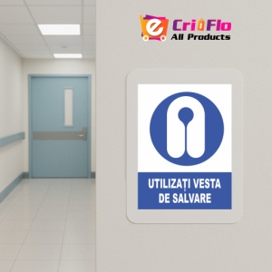 Indicator Utilizati vesta de salvare, Sticker autocolant - Img 5