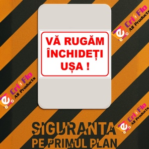 Indicator Va rugam inchideti usa, Sticker autocolant - Img 3
