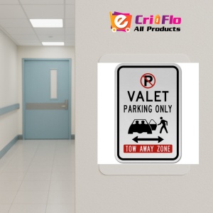 Indicator Valet Parking Only Tow Away Zone Sign, Sticker autocolant - Img 5