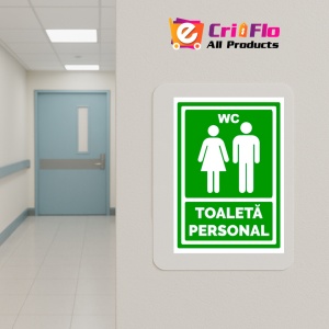 Indicator Verde toaleta personal, Sticker autocolant - Img 5