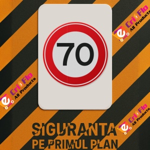 Indicator Viteza maxima 60 km, Sticker autocolant - Img 3